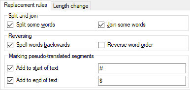 pseudo-replacementrules