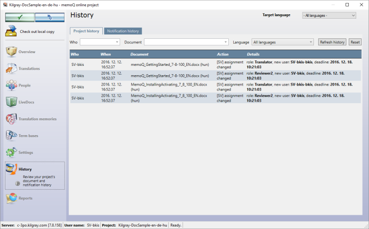 memoq-online-project-subvendor-history