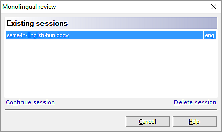 existing-sessions-monolingual-review
