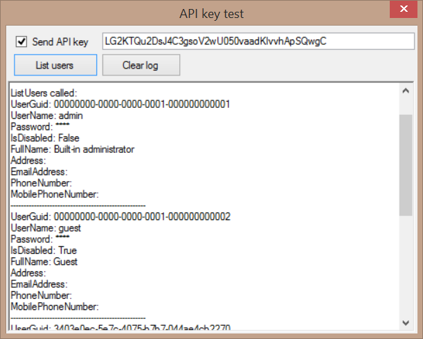 Security | WS API