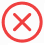Icône indiquant que la sauvegarde n’a pas été terminée en raison d’erreurs.