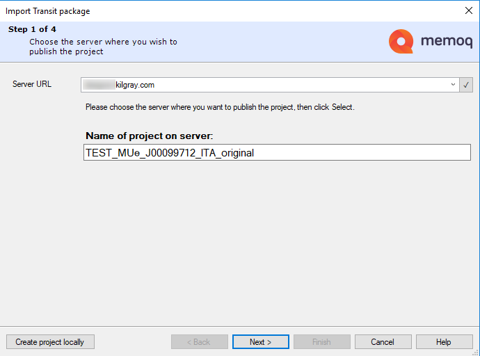 importer un package Transit en ligne 1