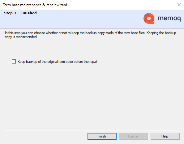 base à terme de réparation 3