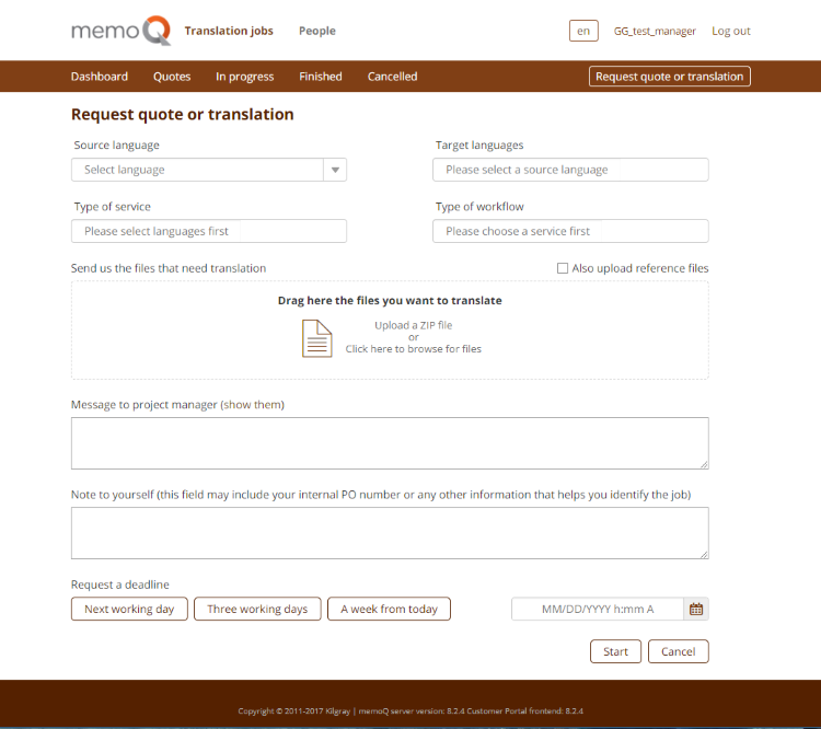 CPC-Angebots- oder Übersetzungsanfrage