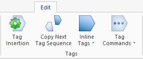 Edit tag options.
