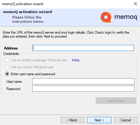 Assistant d’activation pour un serveur ELM