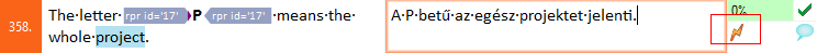 Segment avec avertissement