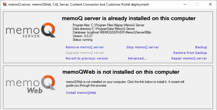 deptool-mqweb-not-installed