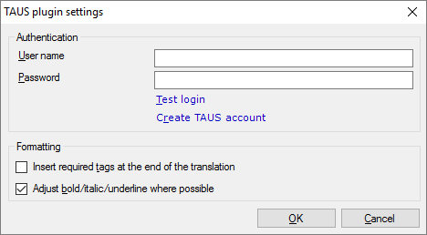TAUS_plugin_settings_dialog