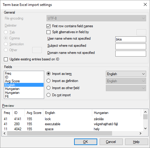 term_base_Excel_import_settings_dialog