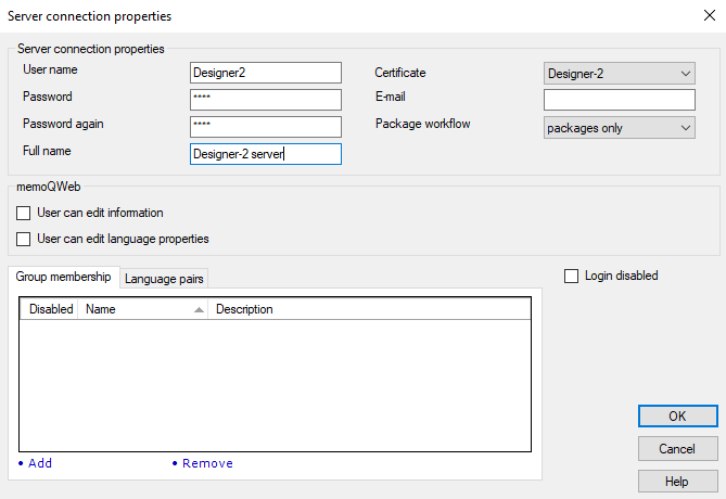 server-connection-properties