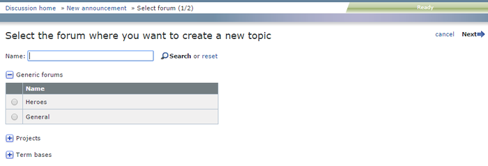 selectforumfortopic