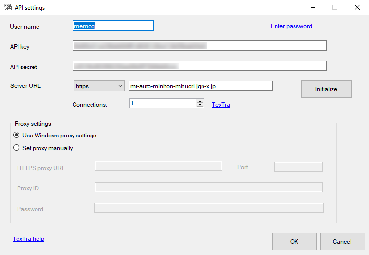 textra-api-settings