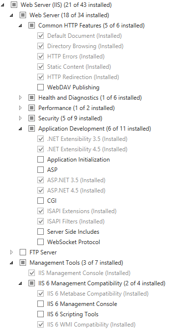 deptool-mqweb-prereq-iis