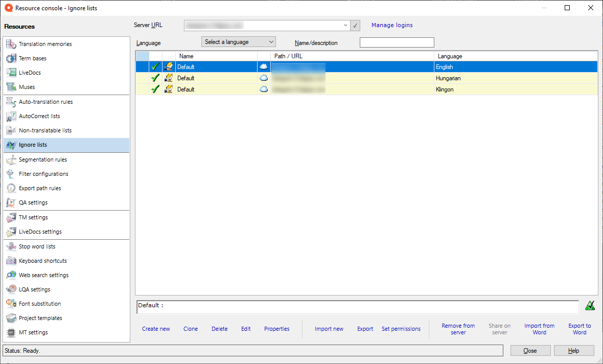 resource-console-ignorelists