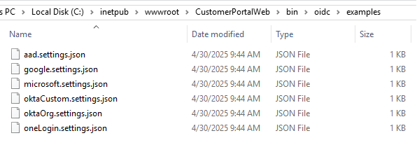 OIDC examples