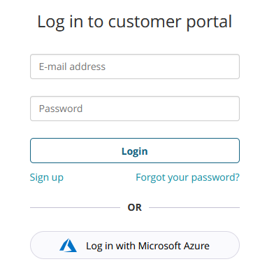 customer login