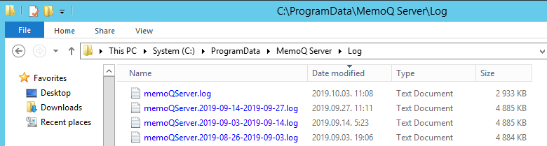 memoq-server-log