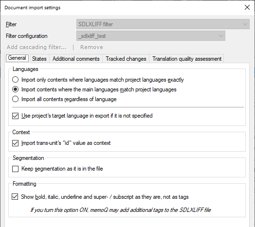 SDLXLIFF (SDL Trados Studio XLIFF) ファイル